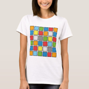 Comic Book Style Squares T-Shirt