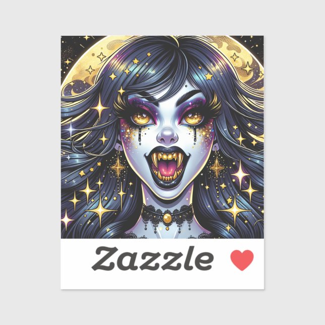 Comic Book Style Vampire Halloween Party  (Sheet)