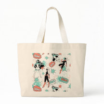 comic book super heroines jumbo tote bag