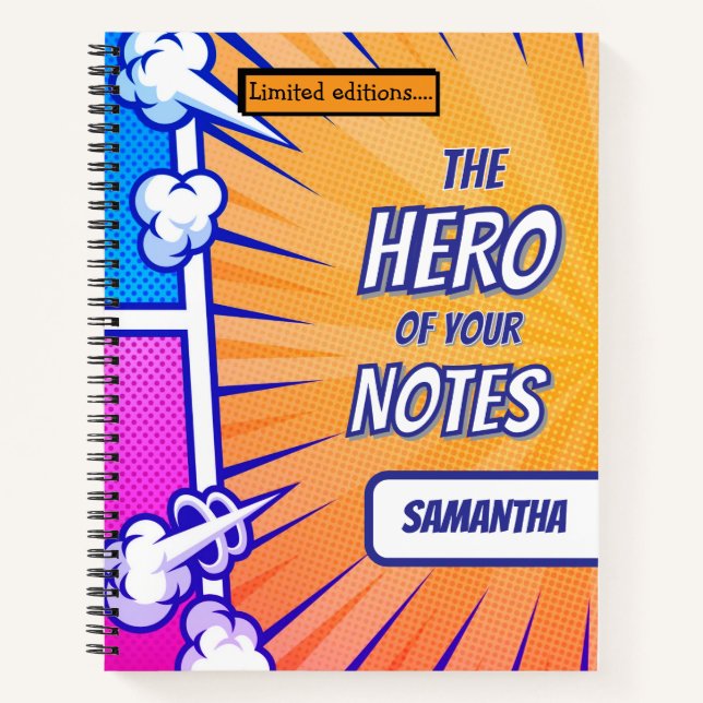 Comic book superhero cool personalised name trendy (Front)