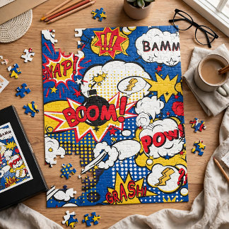 Comic Book Superhero Jigsaw Puzzle