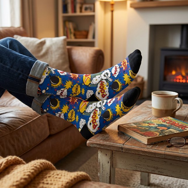 Comic Book Superhero  Socks (Creator Uploaded)