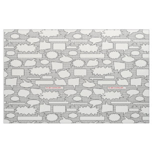 Comic Book Talk Bubbles Fabric