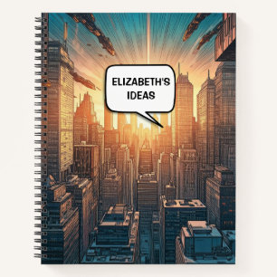 Comic book theme personalised name trendy