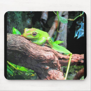 Comic Book Tree Frog Mouse Pad