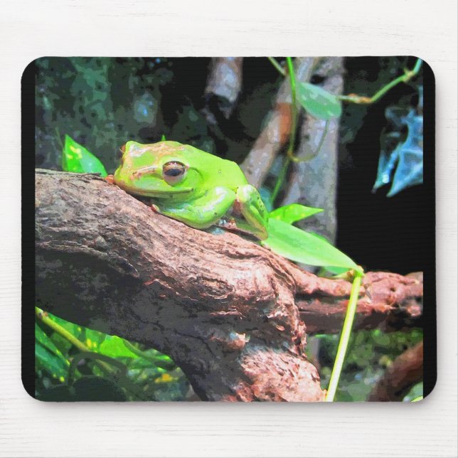 Comic Book Tree Frog Mouse Pad (Front)