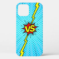 Comic book versus background, classic pop-art styl