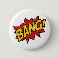 Comic Books Superhero Bang Button