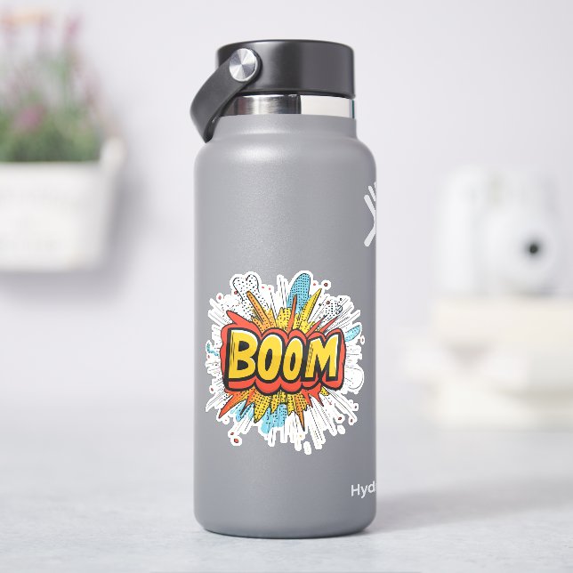  Comic boom graphics colours word. (HydroFlask)