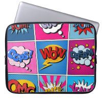 Comic Bubbles Set. Expressions Bom, Cool, Pow, Oop