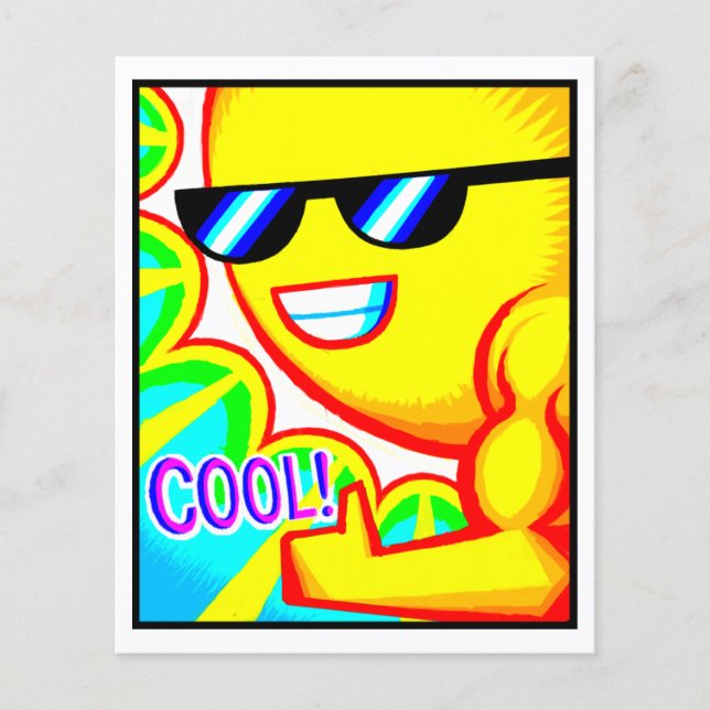 Comic Card #1404 Art Print (Front)