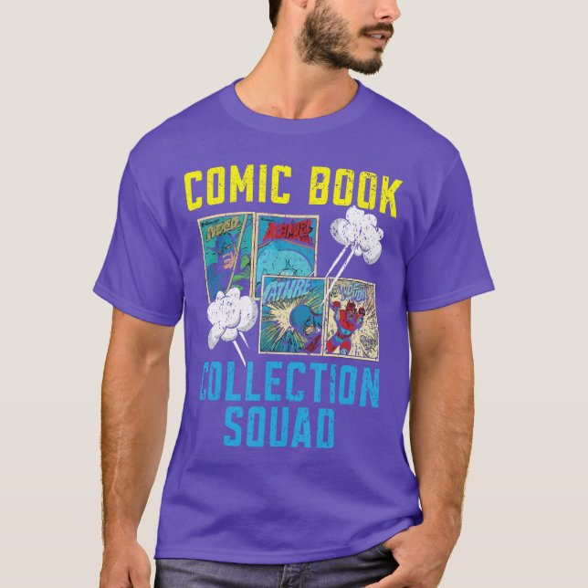 Comic Collector Comic Reader Reading Comic Books r T-Shirt (Front)