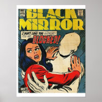comic cover black mirror 90s pop art edit illustra