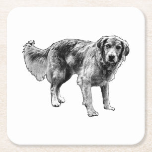 Comic Dog Coaster for Spooky Tables