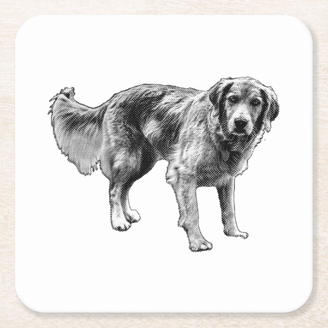 Comic Dog Coaster for Spooky Tables (Front)