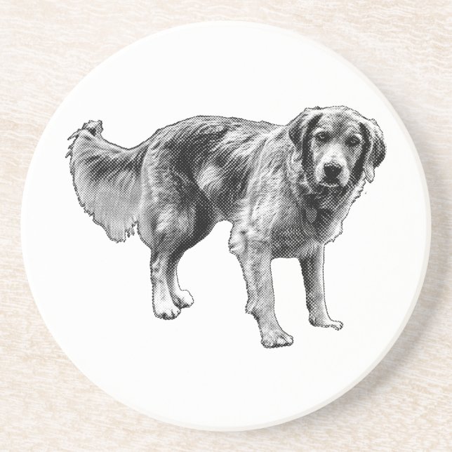 Comic Dog Coaster for Spooky Tables (Front)