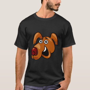 Comic Dog Face No T-Shirt