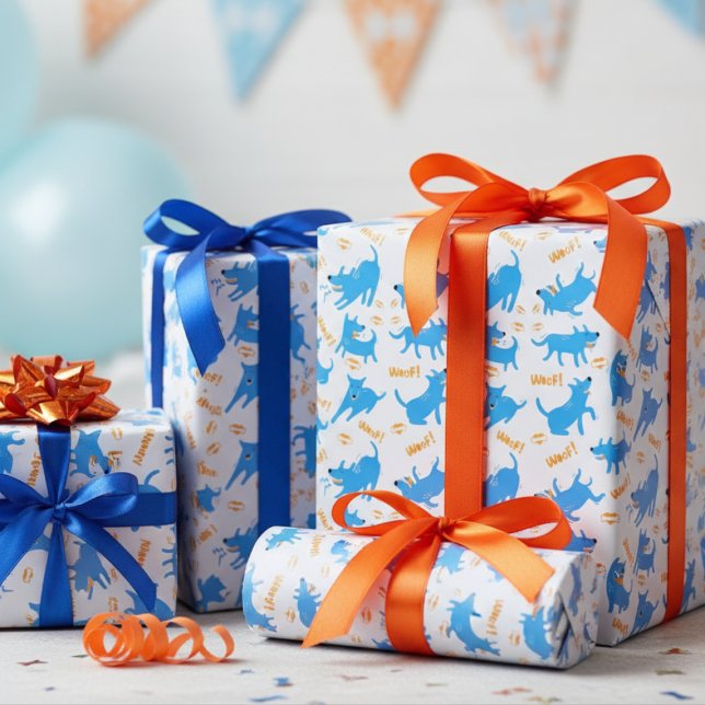 Comic Dogs Wrapping Paper (Creator Uploaded)