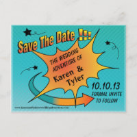Comic Dot Save The Date