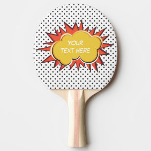 Comic Explosion Ping Pong Paddle
