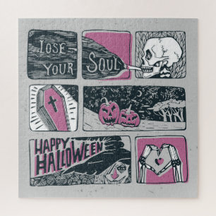 Comic Halloween: Fun Illustration Jigsaw Puzzle