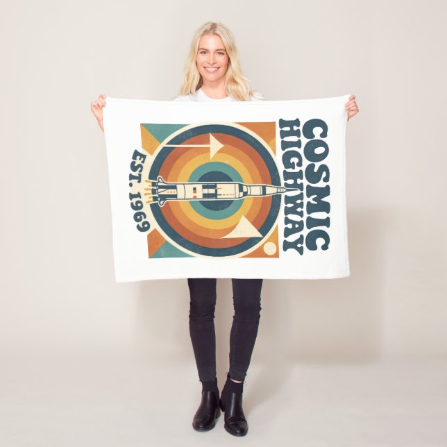 Comic Highway – Fun Pop Art for Comic Fans Fleece Blanket (In Situ)