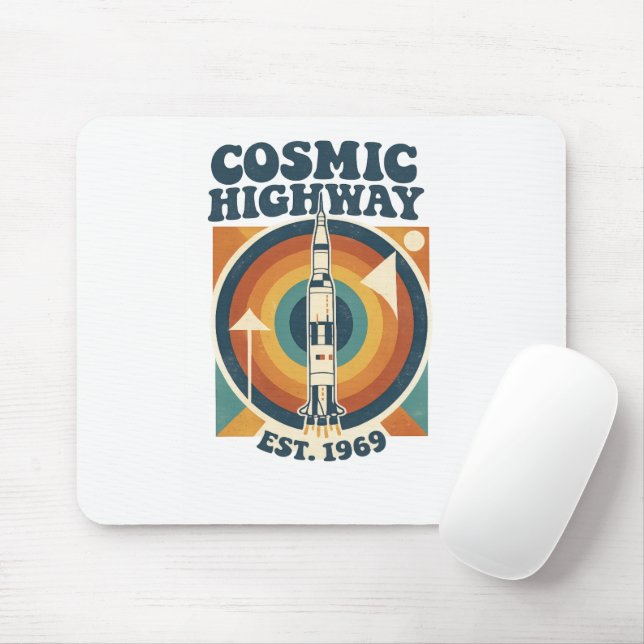 Comic Highway – Fun Pop Art for Comic Fans Mouse Pad (With Mouse)