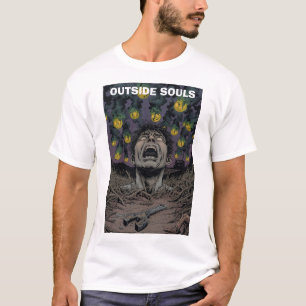 Comic Horror Nightmare Screaming Face Green Smoke T-Shirt