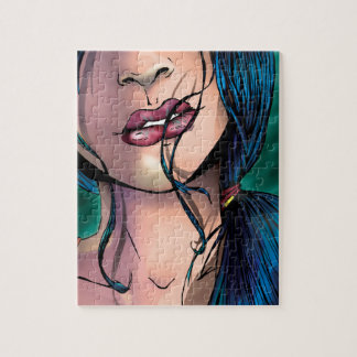 Comic Illustration of a Sexy Girl Called Miki Jigsaw Puzzle