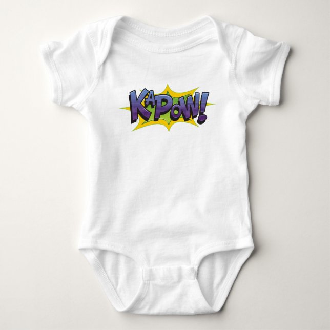 Comic KaPow! Baby Bodysuit (Front)