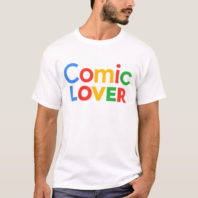Comic Lover Bold Design T-Shirt (Front)