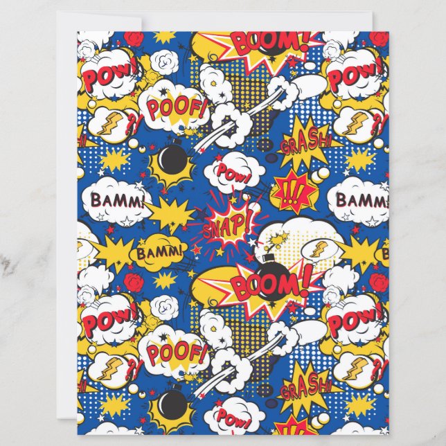 Comic Pattern paper sheets  (Front)