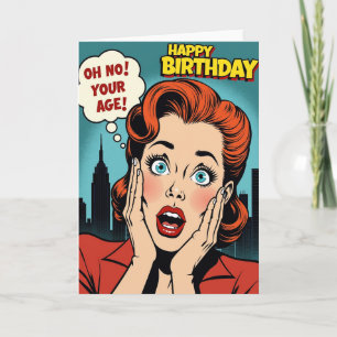 Comic Pop Art Birthday Card