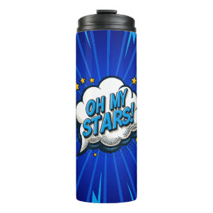 Comic Pop Art OH MY STARS!  Thermal Tumbler