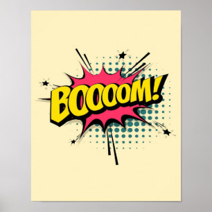 comic pop art poster