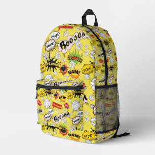 Comic Pop Art Printed Backpack