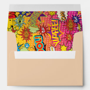 Comic Pop Art 💥🎨 Speech Bubble Wedding Graffiti Envelope