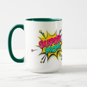Comic Pop Art Super Mum Mug