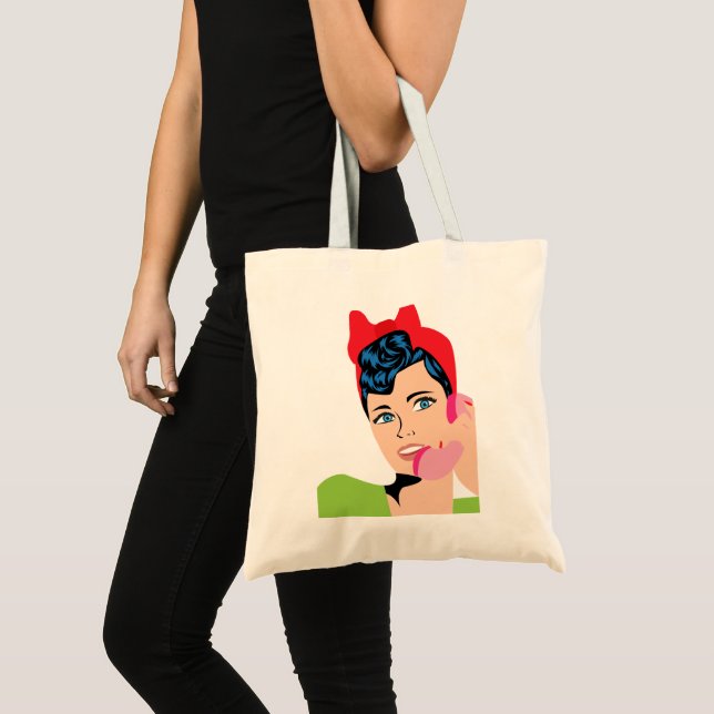 Comic Pop Art Tote Bag (Front (Product))