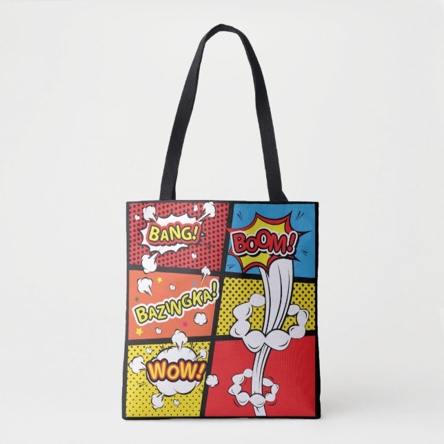 Comic pop art tote bag (Front)