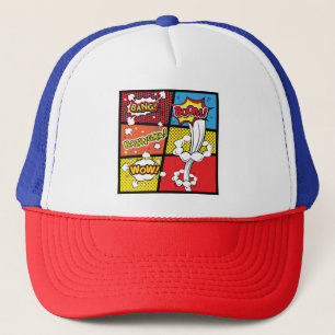 Comic pop art trucker hat