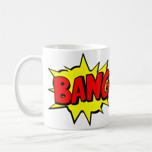 Comic Pop Art Yellow Red BANG Novelty Funny Coffee Mug