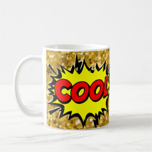 Comic Pop Art Yellow Red COOL Novelty Funny Coffee Mug