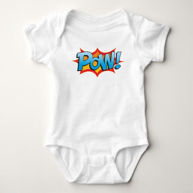 Comic Pow! Baby Bodysuit (Front)