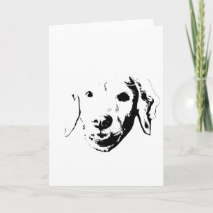 Comic Pup Hello Card