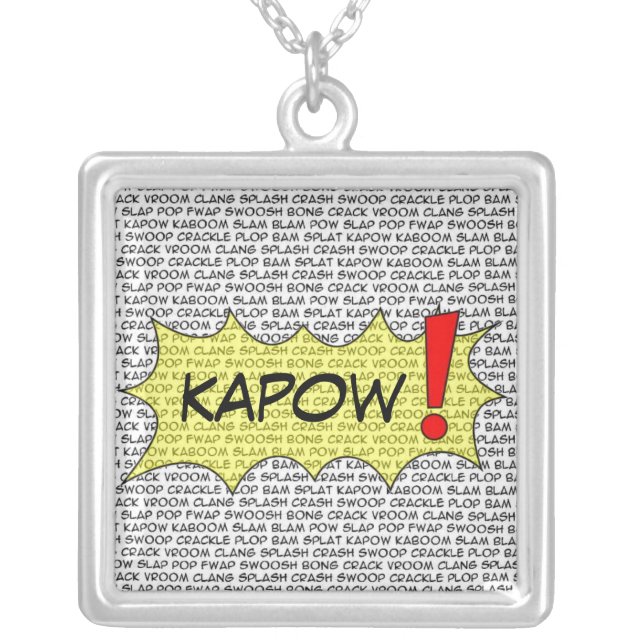 Comic Speak KAPOW! pendant (Front)
