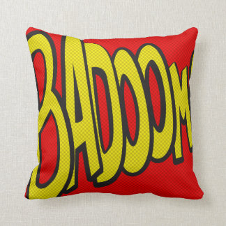 Comic-strip cushion – badoom!