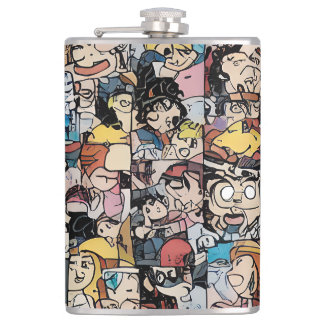 Comic Strip Hip Flask