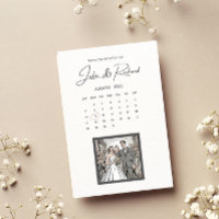 Comic Style Couple Drawing Save The Date