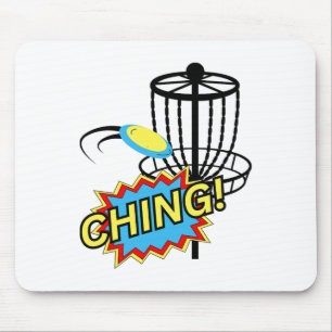 Comic Style Disc Golf Sket, Disc Golf Husnd Giftfu Mouse Pad